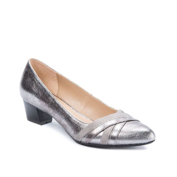 Andrew Geller Shoes - Andrew Geller Olena Pump Silver Size 8